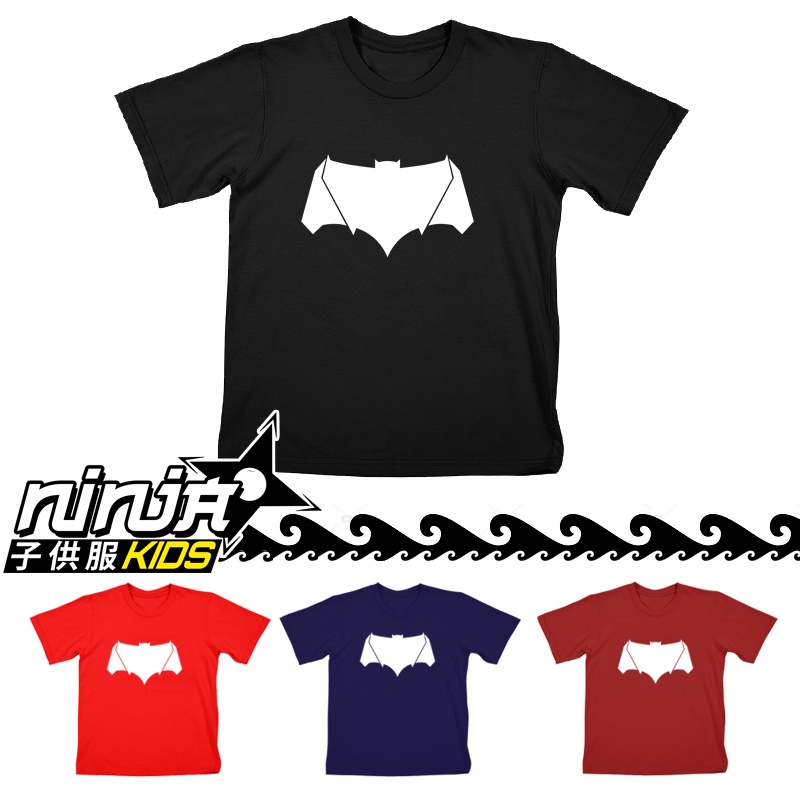 Kaos Anak Laki Laki BATMAN VS SUPERMAN Logo Umur 3 - 12 Tahun Ninja Kids