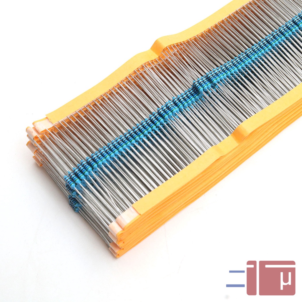 x10 Resistor 5K6 5.6K 1/4W Metal Film 1% Taiwan Kaki Tembaga