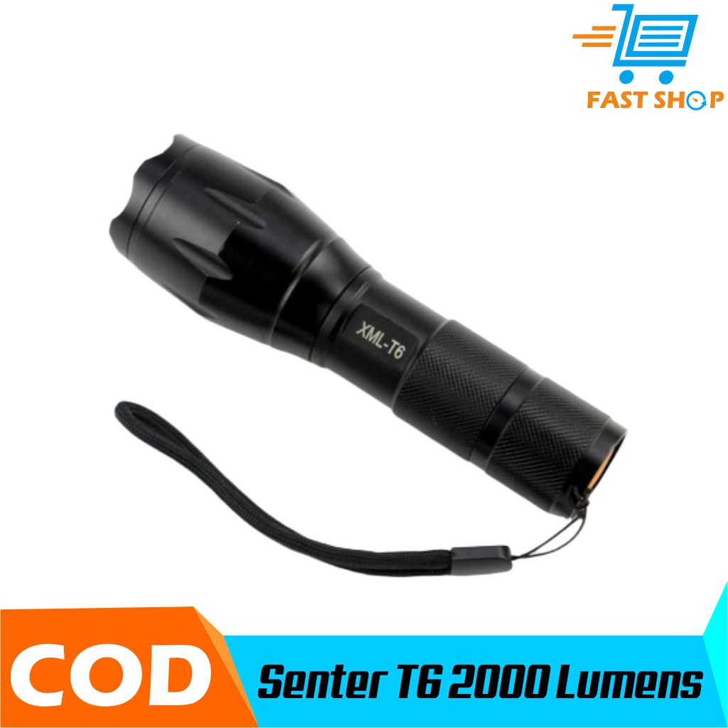 Senter LED Cree XM-L T6 2000 Lumens [E17]