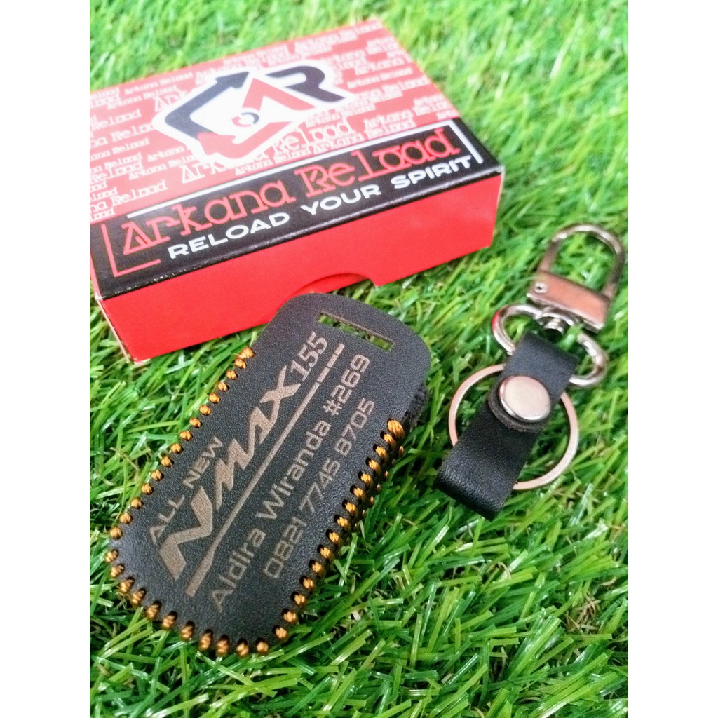 Cover Keyless kunci motor Yamaha All New Nmax Kulit Cutting laser