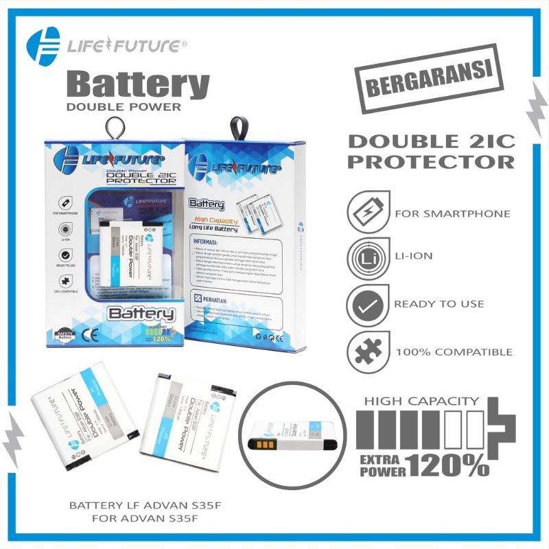 BATERAI ADVAN S35F DOUBLE POWER LIFE FUTURE