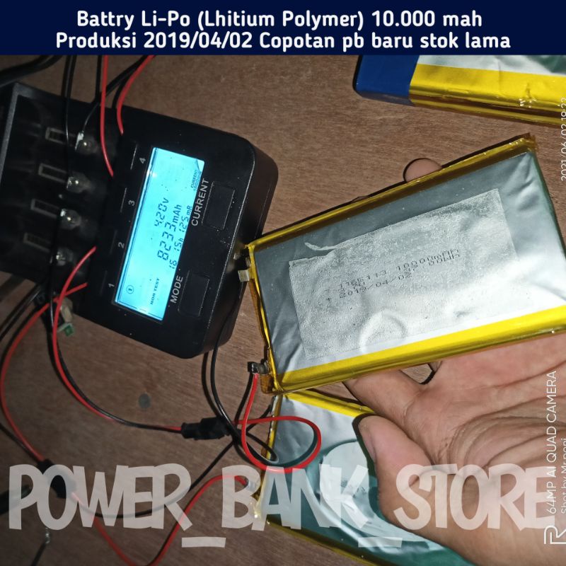 Battery polymer 10000 mah copotan pb baru stok lama