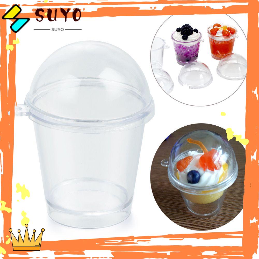 Suyo 10pcs Miniatur Gelas Frappuccino|Penutup Popcorn Bahan Plastik