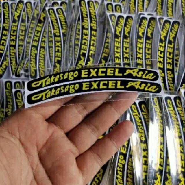 Sticker velg sticker takasago Excel  kuning