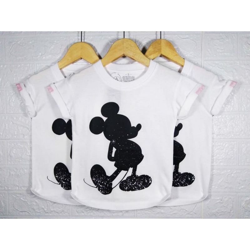 Kaos Anak Premium Karakter Mickey Mouse Putih