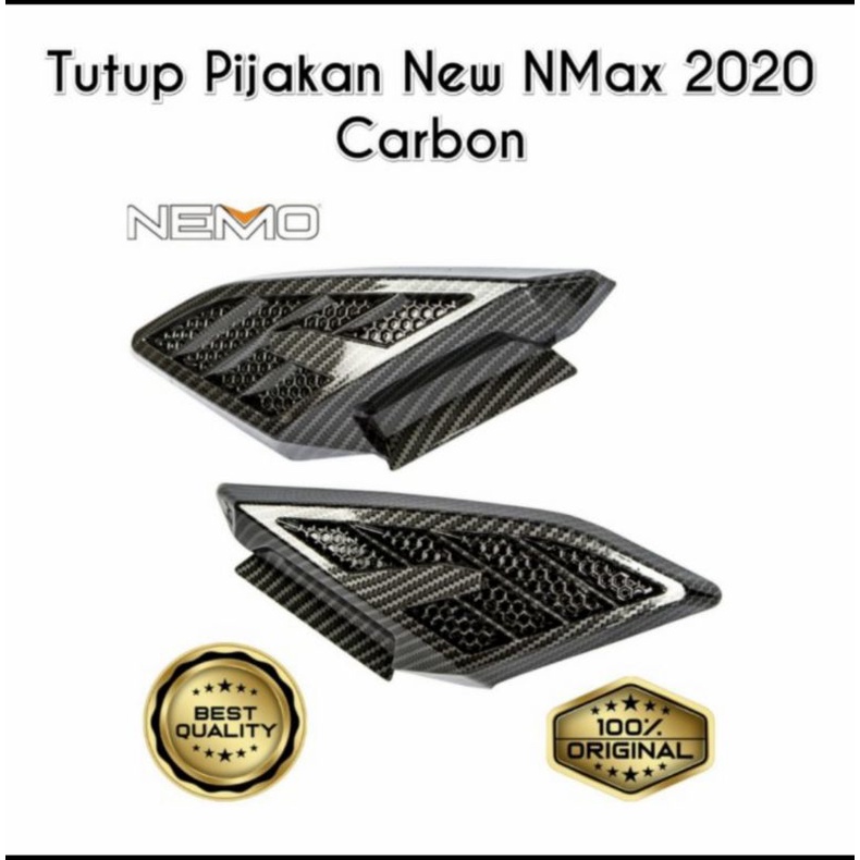 cover pijakan kiri kanan tutup body Nmax 2020 NEMO carbon