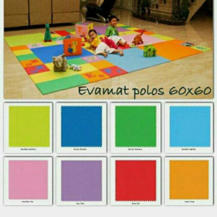 Puzzle Evamat - Matras Puzzle - Puzzle Lantai Evamat Polos 60 X 60 Cm Produk Terbaik