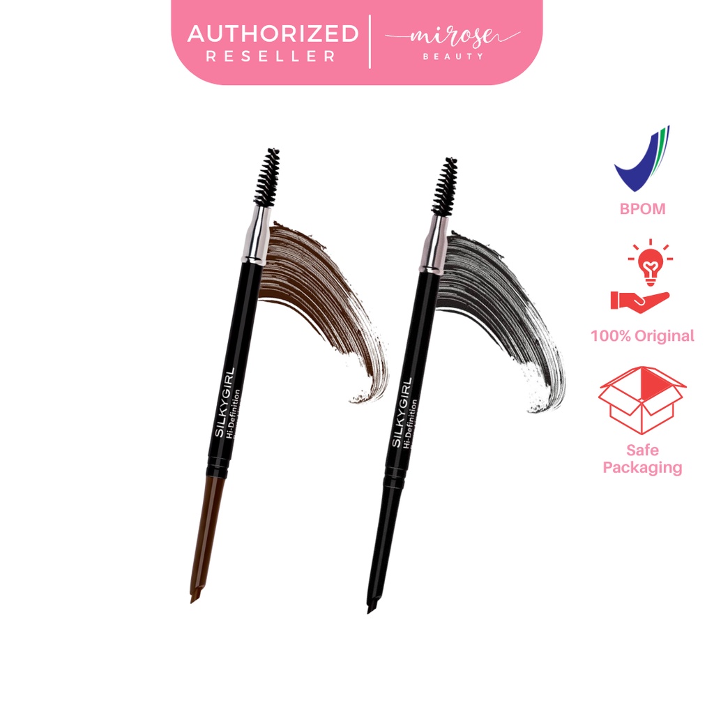 SILKYGIRL Hi-Defenition Brow Liner Soft Black / Dark Brown