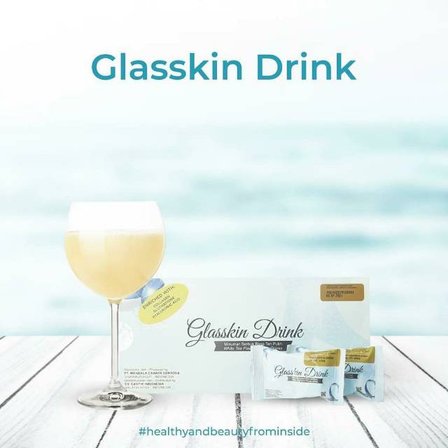 Minuman untuk wajah Glowing Glasskin Drink Ms Glow Original