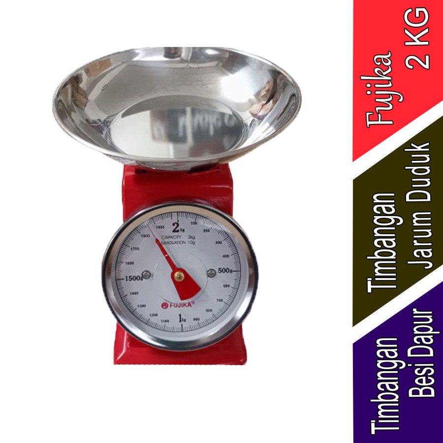 Timbangan Jarum Duduk - Timbangan Besi Dapur -Fujika - 2 KG