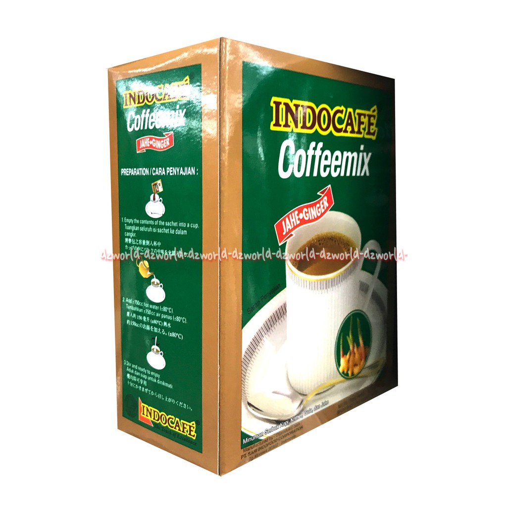 Indocafe Coffeemix 5sachet Indocafe Jahe Ginger Kopi mix Indocafe Hijau Indo Cafe Jahe Coffee Mix Kopi Jahe Sachet Coffe Cofee