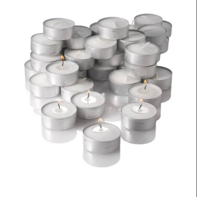 Lilin Tealight Bundar Satuan - Putih