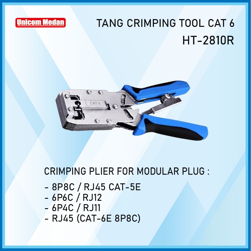 Tang Crimping Tool RJ45 CAT 6 - Crimping Tool Cat 6