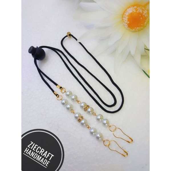 STRAP MASKER TALI MUTIARA STRAP SERUT STRAP MASKER HANDMADE