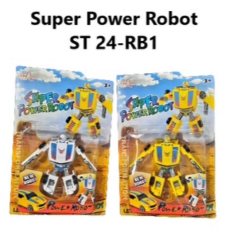 ( ST24 - RB1 ) Mainan Mini Robot Transformers Super Power Robot Bumblee Bee Mika ST24-RB1