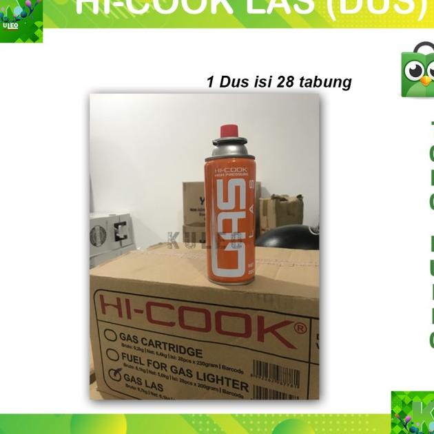 Gas las hicook / Hi-cook / Hicook Las / Gas Portable / ALAT Las