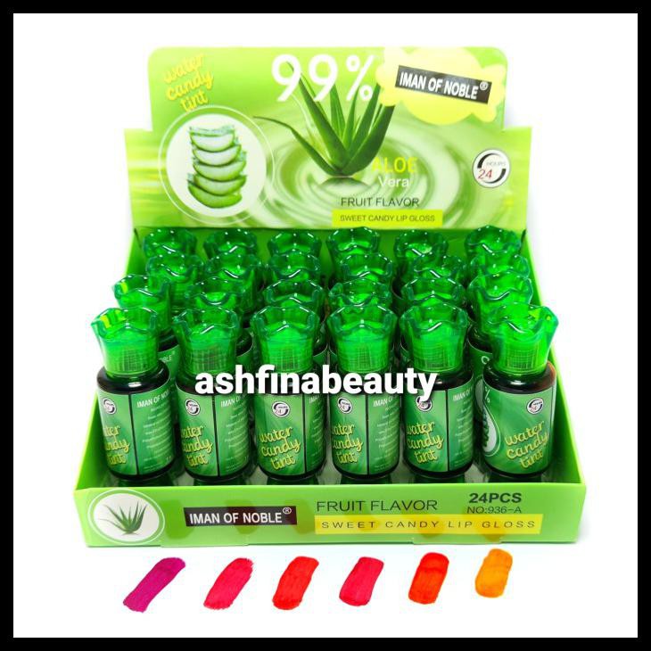 LIP TINT ALOEVERA IMAN OF NOBLE HARGA 6 PCS