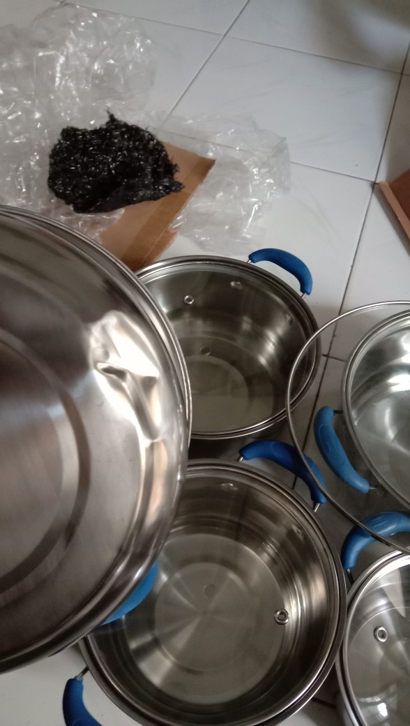 Panci Set M225a 16/24 Tutup Kaca Stainless - Stock Pot Serbaguna