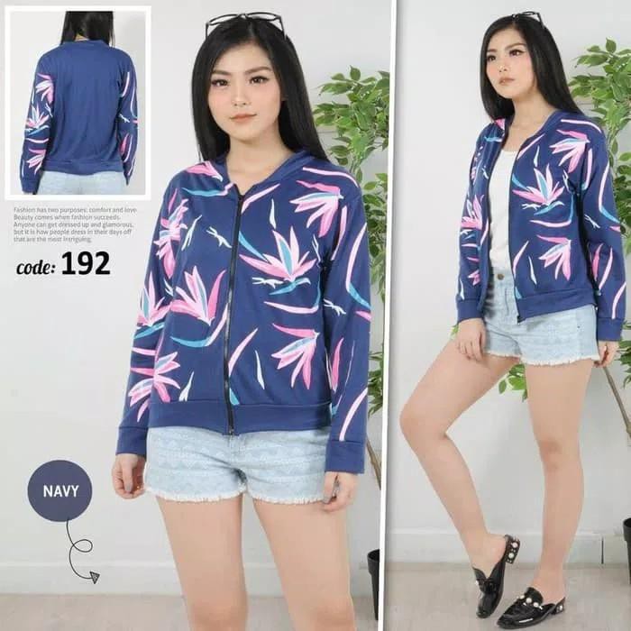 Bess - Jacket Bomber Wanita YENHO FLOWER