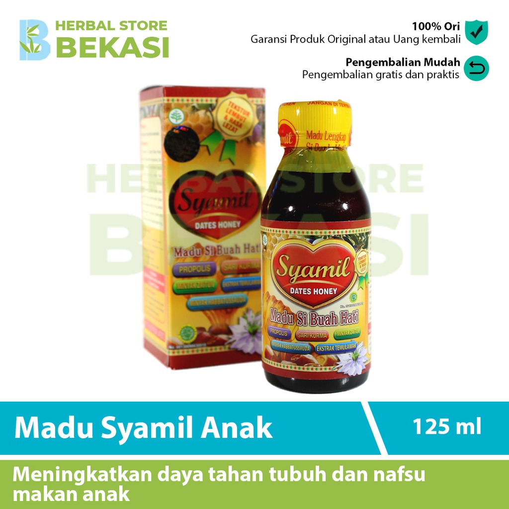

Madu Syamil Anak 125 Ml Suplemen Daya Tahan Tubuh Anak Dan Meningkatkan Nafsu Makan Anak