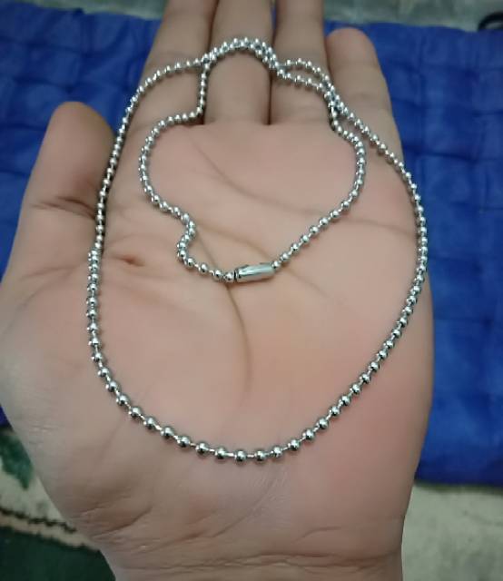 Kalung rhodium cowok-cewek 01