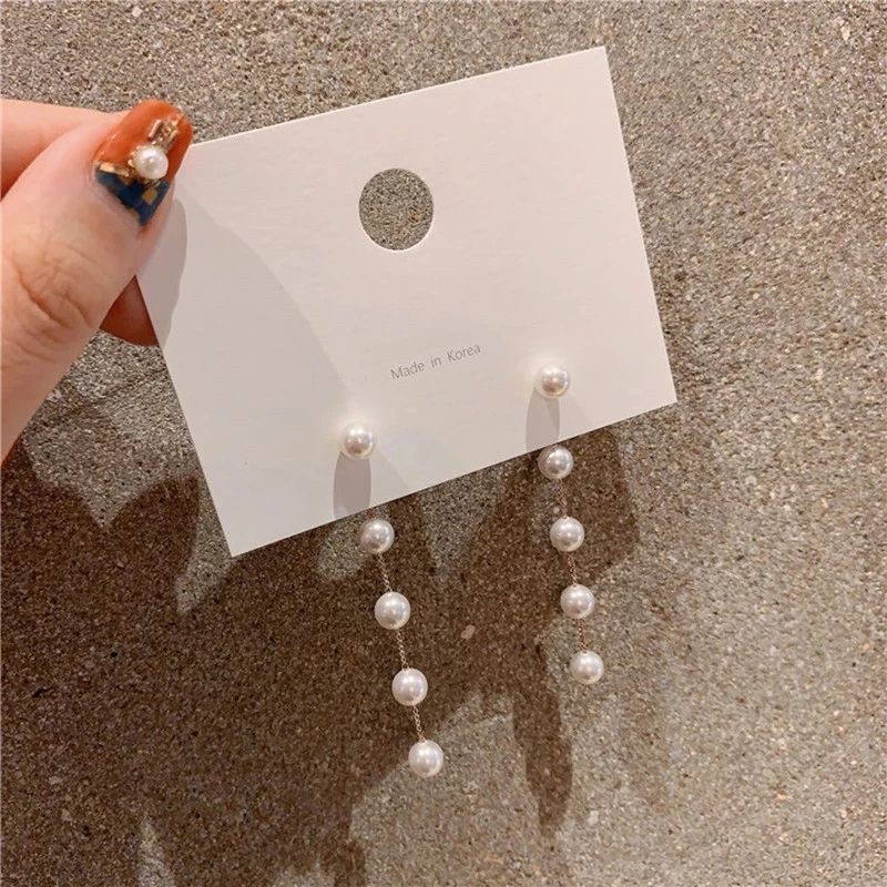 anting import mutiara panjang korea AL04