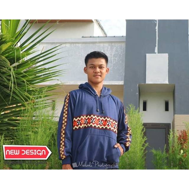 Hoodie Tapis lampung celugam / cilugam series navy /biru dongker