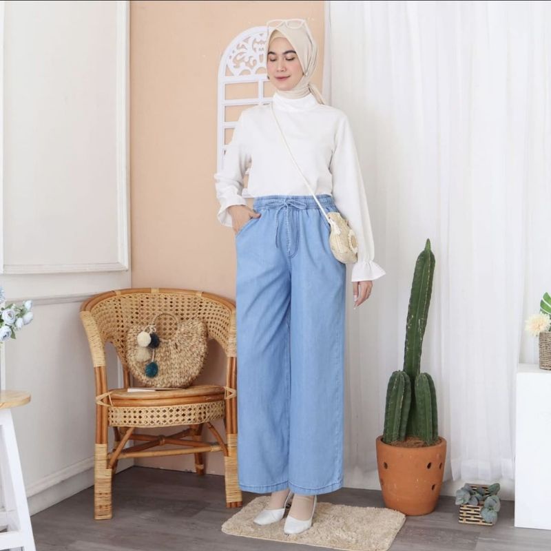 KULOT JEANS WANITA MURAH //KULOT LEPIS // KULOT JEANS RAWIS