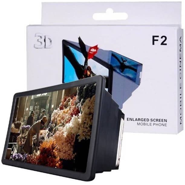 Kaca Pembesar Proyeksi Layar HP/Smartphone 3D Portable F2