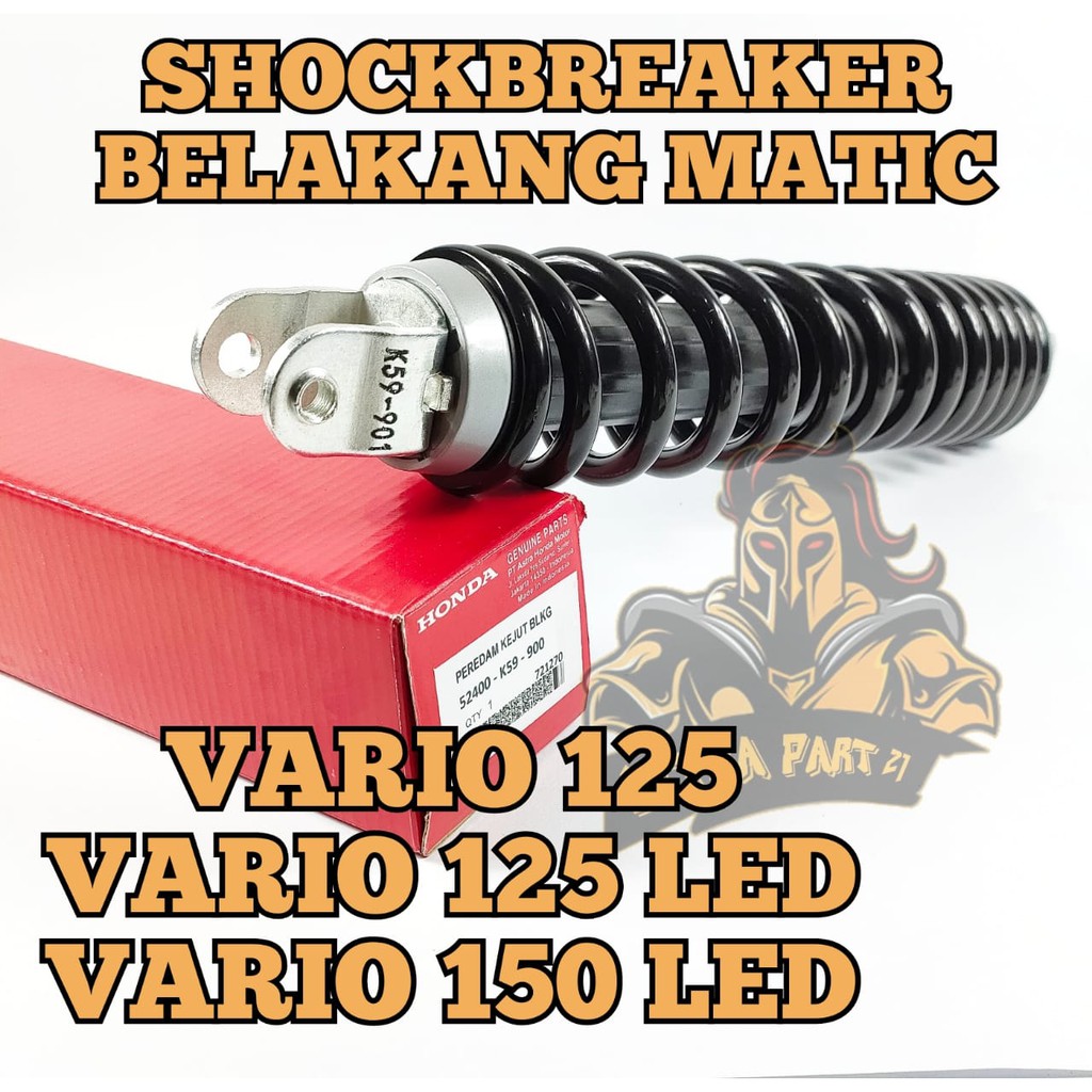 SHOCKBREAKER SHOCK BELAKANG HONDA K59 KUALITAS ASLI ORIGINAL HONDA VARIO 125 VARIO 125 LED VARIO 150 LED