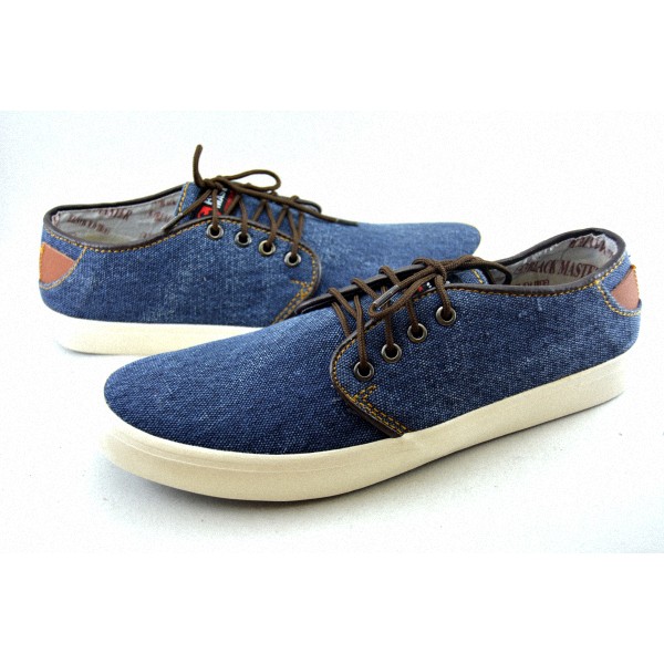 SEPATU PRIA BLACKMASTER BM 279 DENIM biru denim