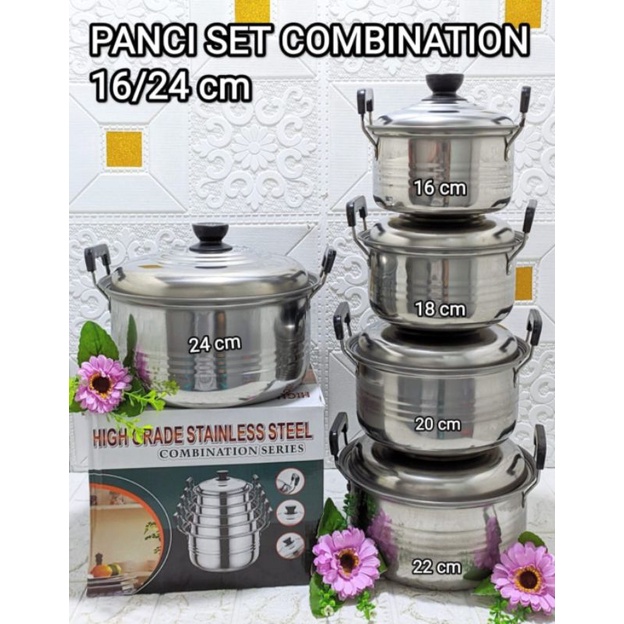Panci Susun 5 Stainless