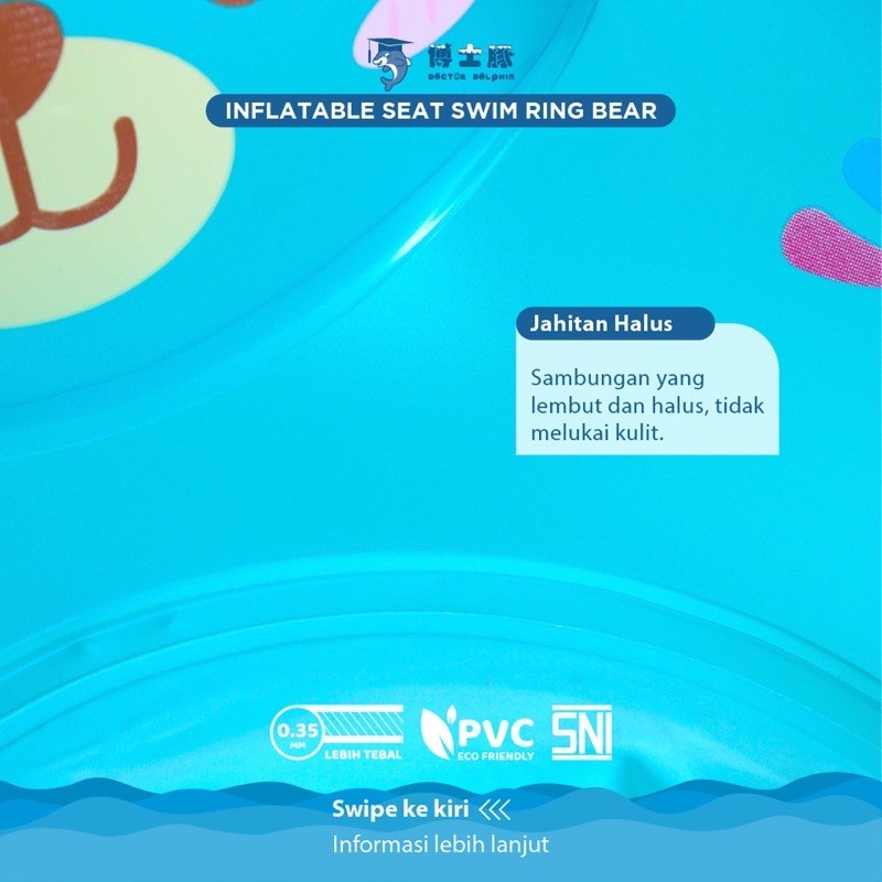 Doctor Dolphin Inflatable Seat Swim Ring - Pelampung Duduk Bayi