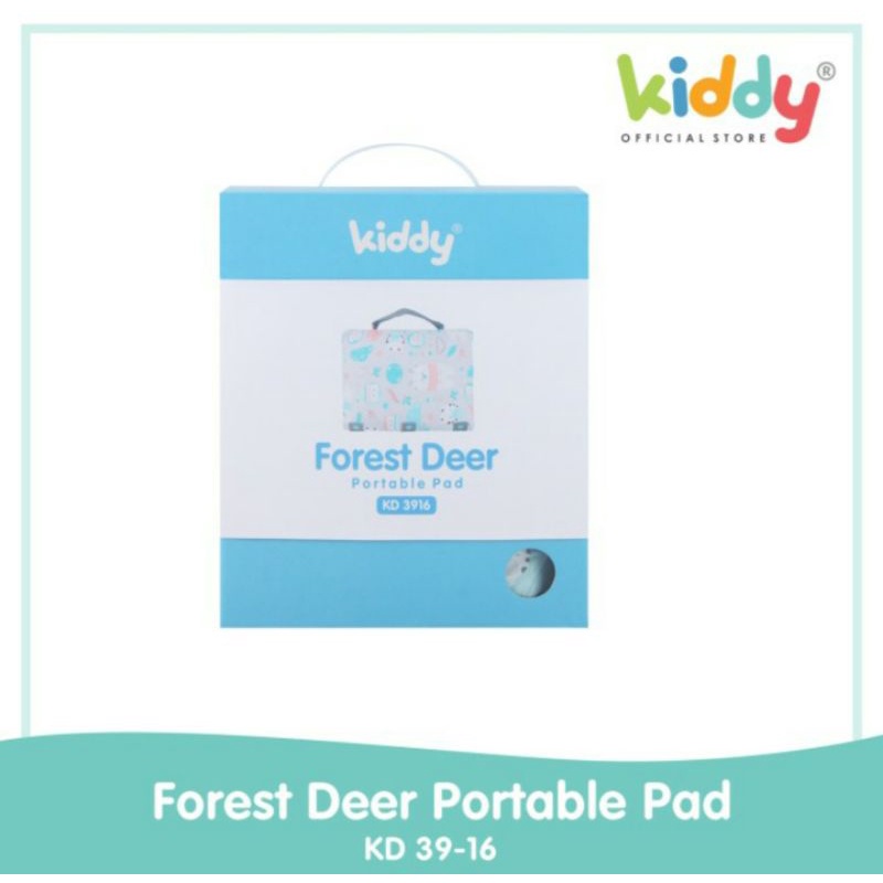 Kiddy Forest Deer Portable Pad / Tas Alas Tidur Bayi Serbaguna Portable Blanket Baby KD 3916