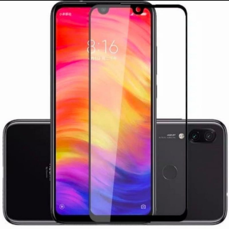 Xiaomi Redmi Note 7 tempered glass anti gores kaca full lcd