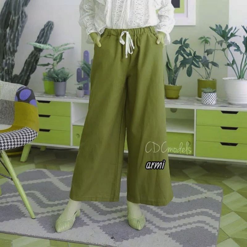 kulot ootd|batik klaras