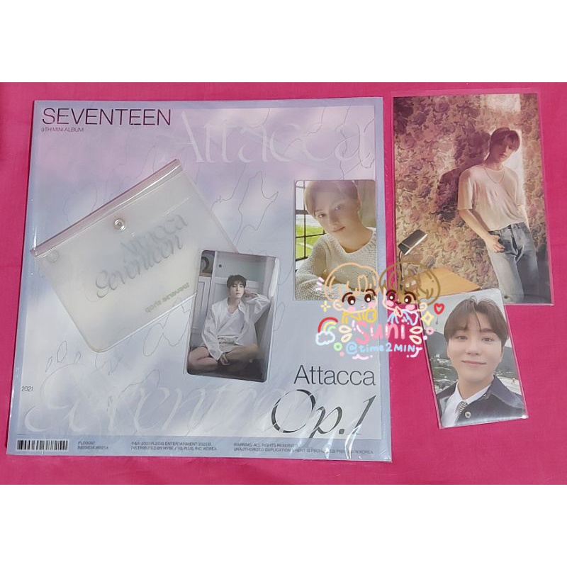 [BOOKED jeon wawa] ALBUM SEVENTEEN ATTACA OP.1 UNSEALED + WV GIFT PC WONWOO