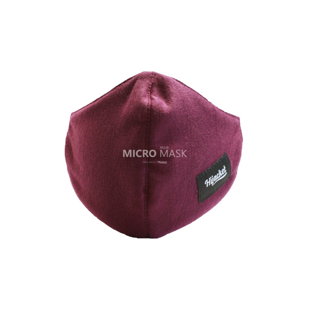 Masker Kain 2 Ply Pria Wanita Hijacket Non Sensi Kn95-Purple