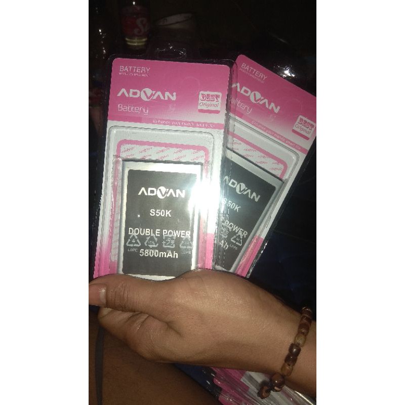 Baterai Battery Batre Advan S5E 4G  S5E 4GS Battery advan S50k Oiginal Double power 5800Mah