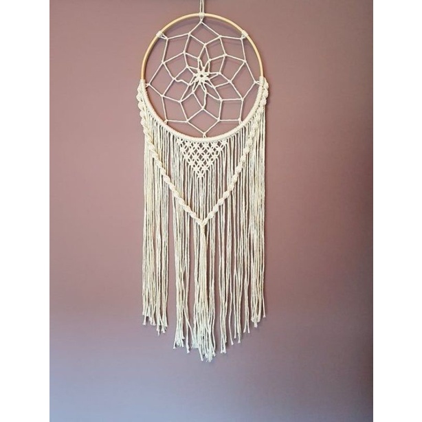 READY STOK) macrame hiasan dinding bulat / macrame wall hanging/ Hiasan dinding