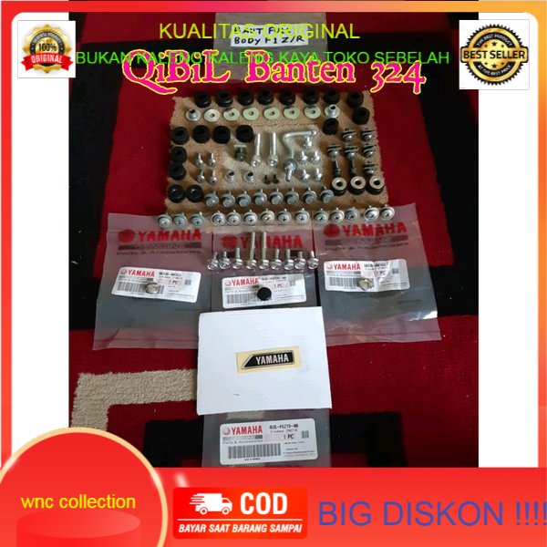Baut Full Body set Lengkap detail karet bodi Yamaha F1ZR ss two malaysia sebagian original asli