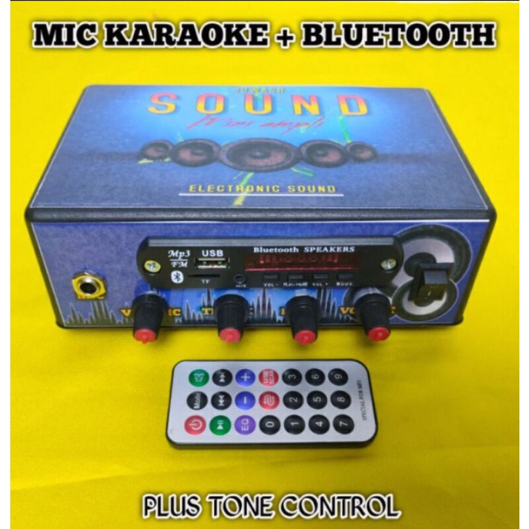 AMPLIFIER BLUETOOTH AMPLI MINI mic karaoke bluetooth tone control bluetooth