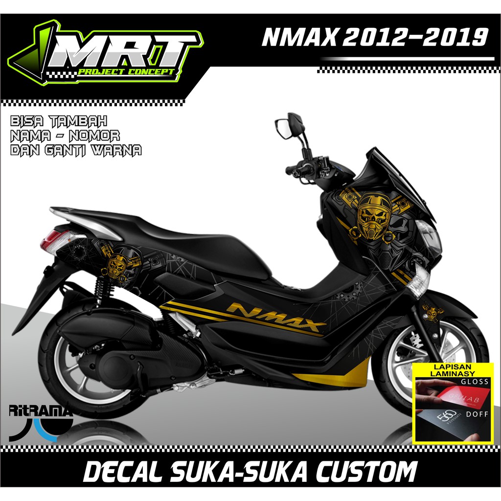Decal Nmax Tahun 2012-2019 Full Body, Stiker Dekal Nmax 2012-2019 Full Body
