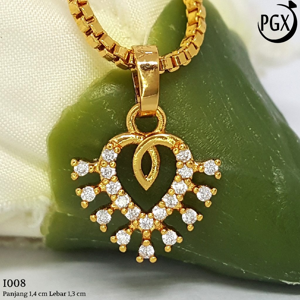 PGX Liontin Kalung Xuping Wanita Aksesoris Fashion Perhiasan Lapis Emas  - I008