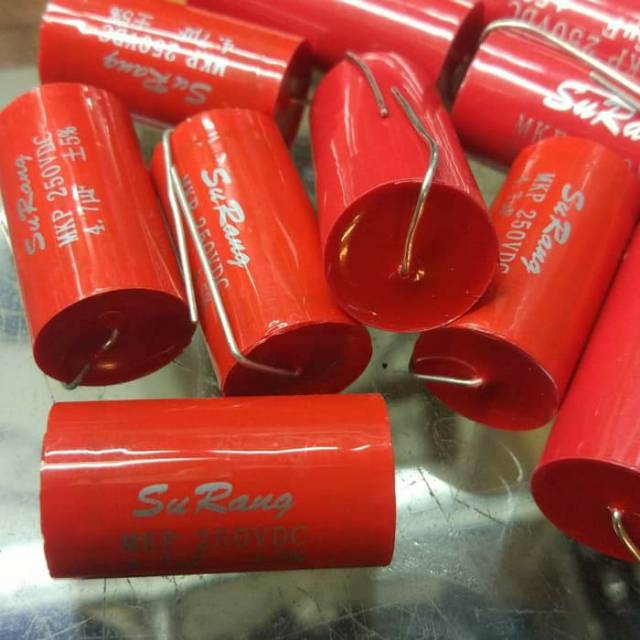 Surang 475 Kapasitor 4,7uF 250V Tweteer surang Capasitor radial Ori