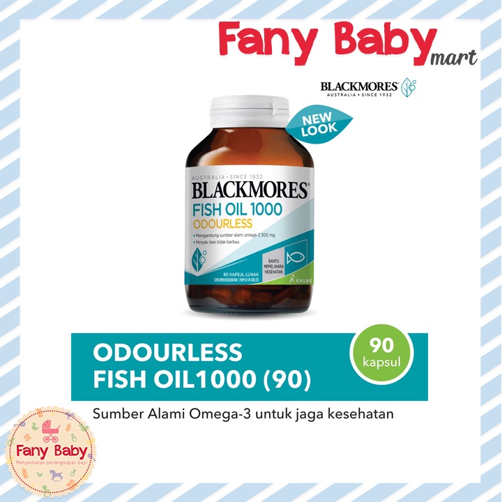 BLACKMORES ODOURLESS FISH OIL 1000 / 90 KAPSUL