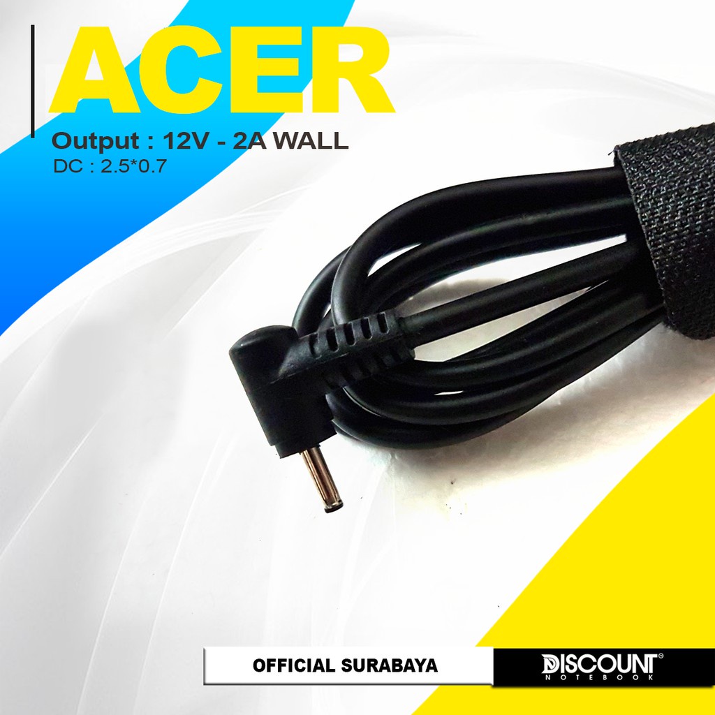 ADAPTOR CHARGER LAPTOP ACER  12V 2A "WALL TYPE"