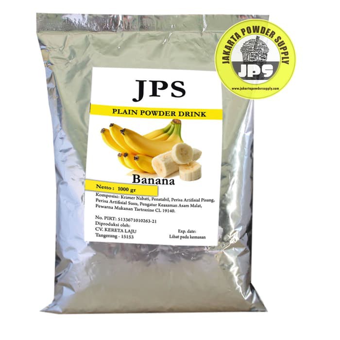 

Bubuk Minuman Pisang/Banana Plain Powder JPS Tanpa Gula