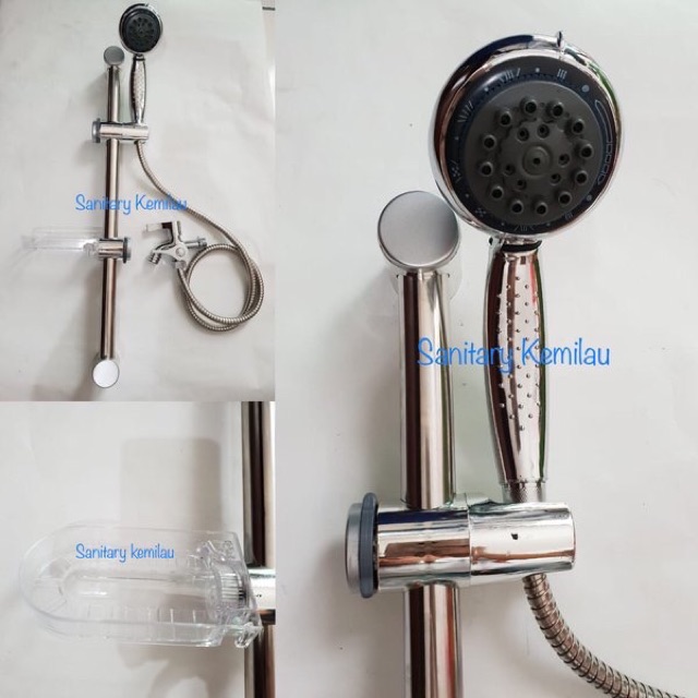 Paket Set Hand Shower Tiang Standing Kamar Mandi set Lengkap + Shower Mandi Kran Cabang Murah Bagus