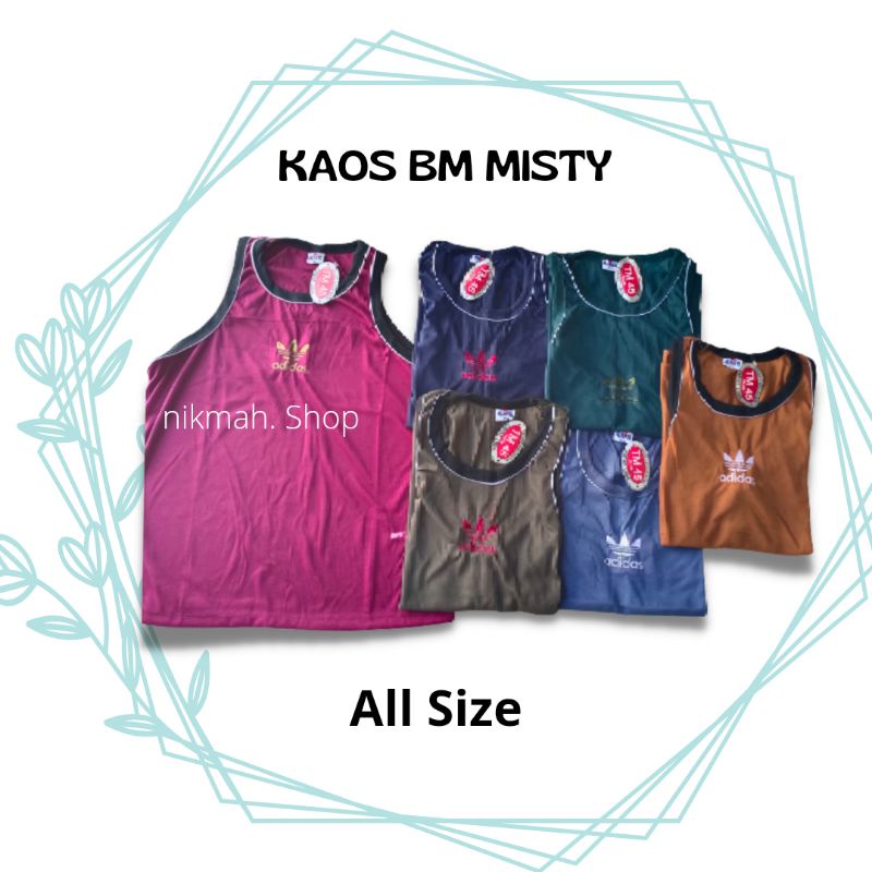 Kaos BM misty / kaos dalam pria kaos kutang